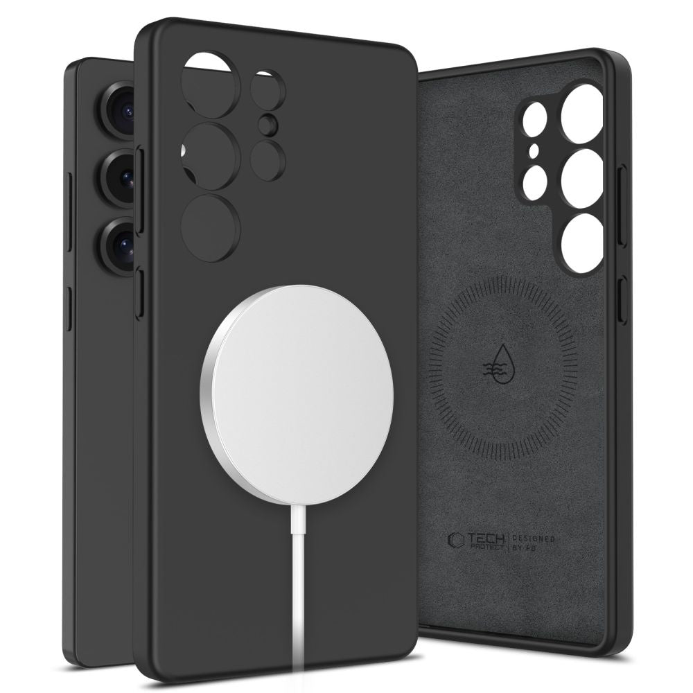 TECH-PROTECT HÜLLE FLÜSSIGES SILIKON MAGSAFE GALAXY S25 ULTRA SCHWARZ