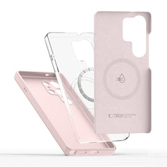 TECH-PROTECT HÜLLE FLÜSSIG SILIKON MAGSAFE GALAXY S25 ULTRA PINK PERLE