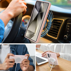 TECH-PROTECT HÜLLE FLÜSSIG SILIKON MAGSAFE GALAXY S25 ULTRA PINK PERLE