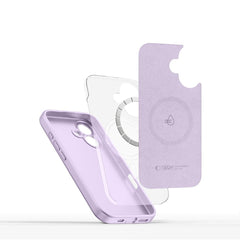TECH-PROTECT HÜLLE FLÜSSIG SILIKON MAGSAFE IPHONE 16 MAUVE
