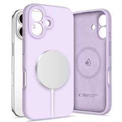 TECH-PROTECT HÜLLE FLÜSSIG SILIKON MAGSAFE IPHONE 16 MAUVE