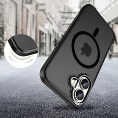 HÜLLE FÜR IPHONE 16 MATTE TECH-PROTECT MAGEDGE MAGSAFE SCHWARZ/GRAU