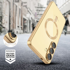 TECH-PROTECT MAGFLEX MAGSAFE GALAXY S25+ PLUS SCHIMMERNDES GOLD HÜLLE