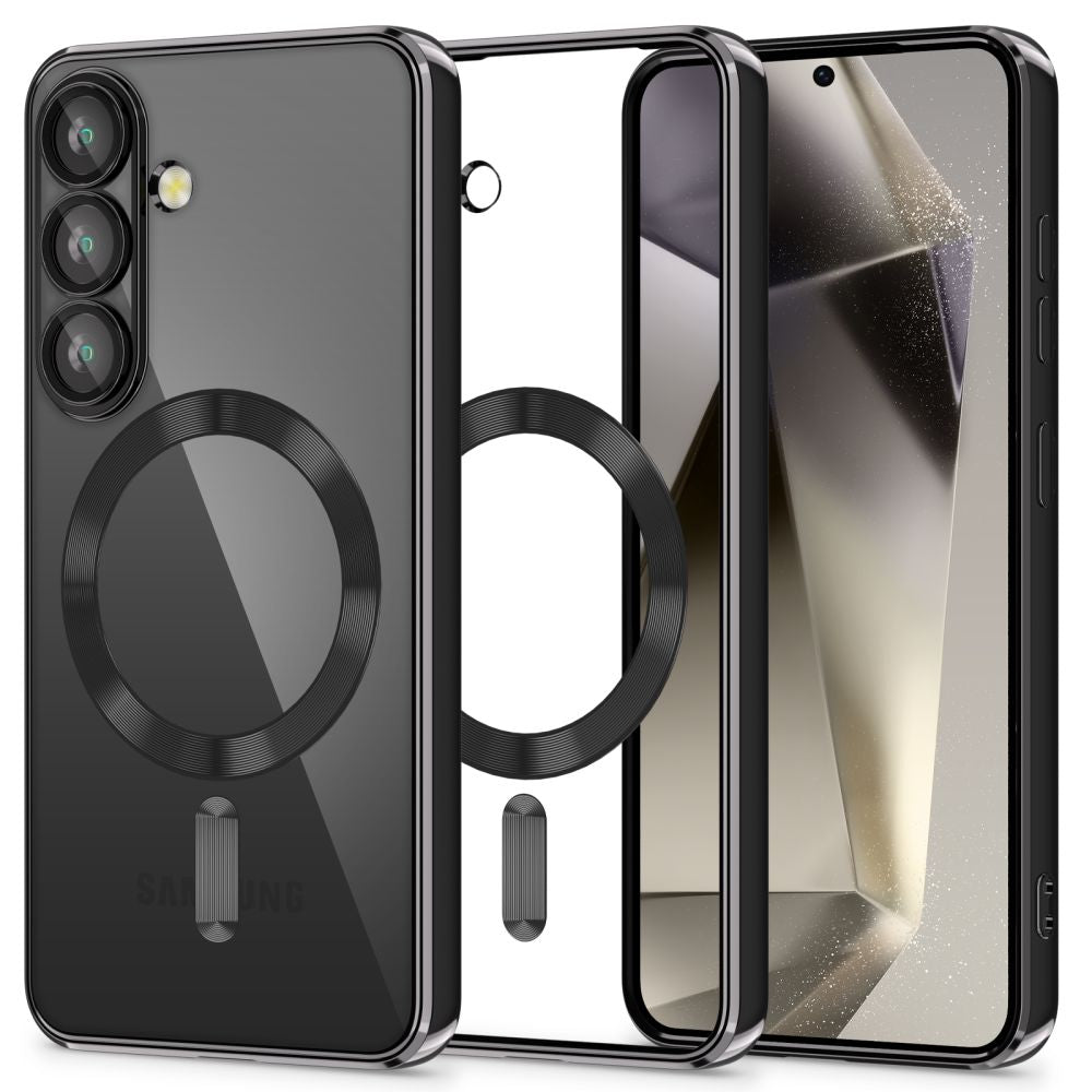 TECH-PROTECT MAGFLEX MAGSAFE GALAXY S25 SCHWARZ GLÄNZEND HÜLLE