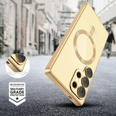 TECH-PROTECT MAGFLEX MAGSAFE HÜLLE GALAXY S25 ULTRA GLÄNZEND GOLD