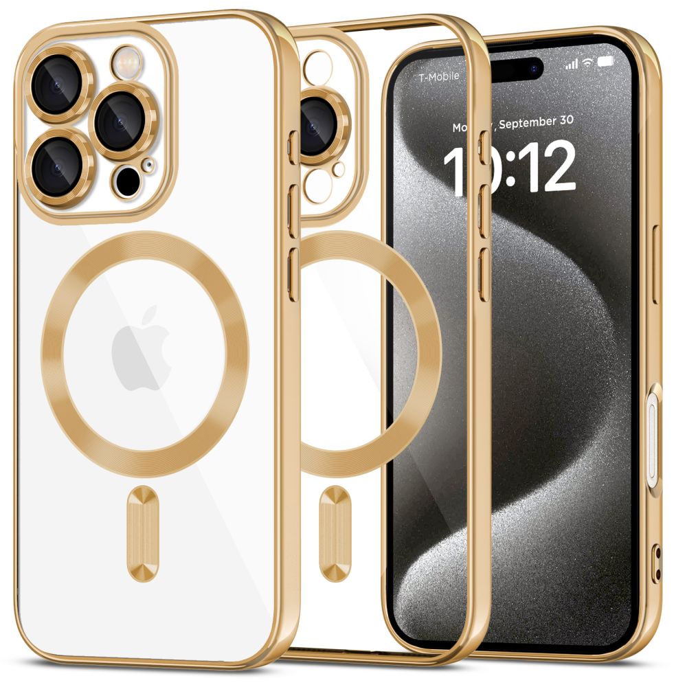 HÜLLE FÜR IPHONE 16 PRO MAX TECH-PROTECT MAGFLEX MAGSAFE SCHIMMERS GOLD