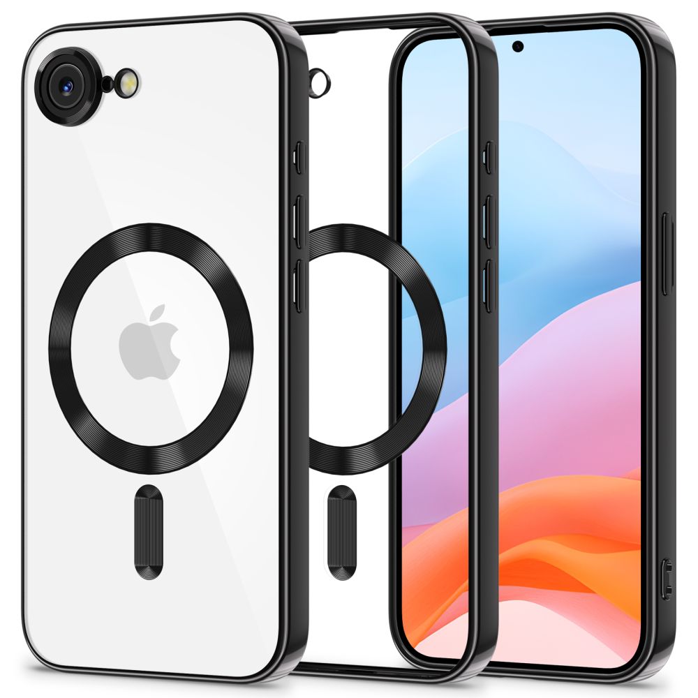 TECH-PROTECT MAGFLEX MAGSAFE IPHONE 16E SCHWARZ GLÄNZEND HÜLLE