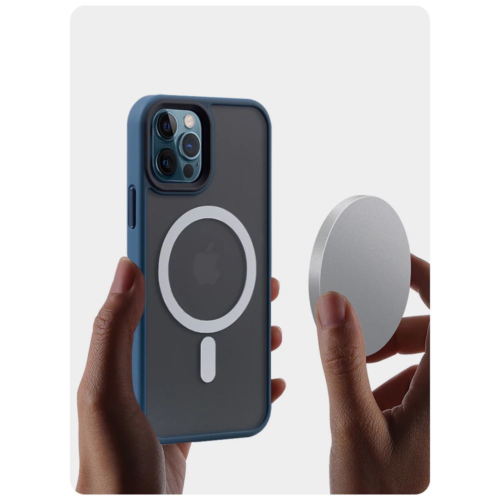 HÜLLE FÜR IPHONE 12/12 PRO MAGSAFE HEYCASE MATTE SCHWARZ