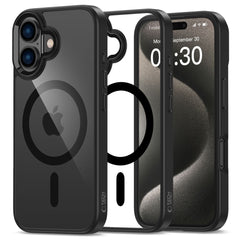 HÜLLE FÜR IPHONE 16 PLUS TECH-PROTECT MAGMAT MAGSAFE SCHWARZ/KLAR