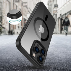 HÜLLE FÜR IPHONE 16 PRO MAX TECH-PROTECT MAGMAT MAGSAFE SCHWARZ/KLAR