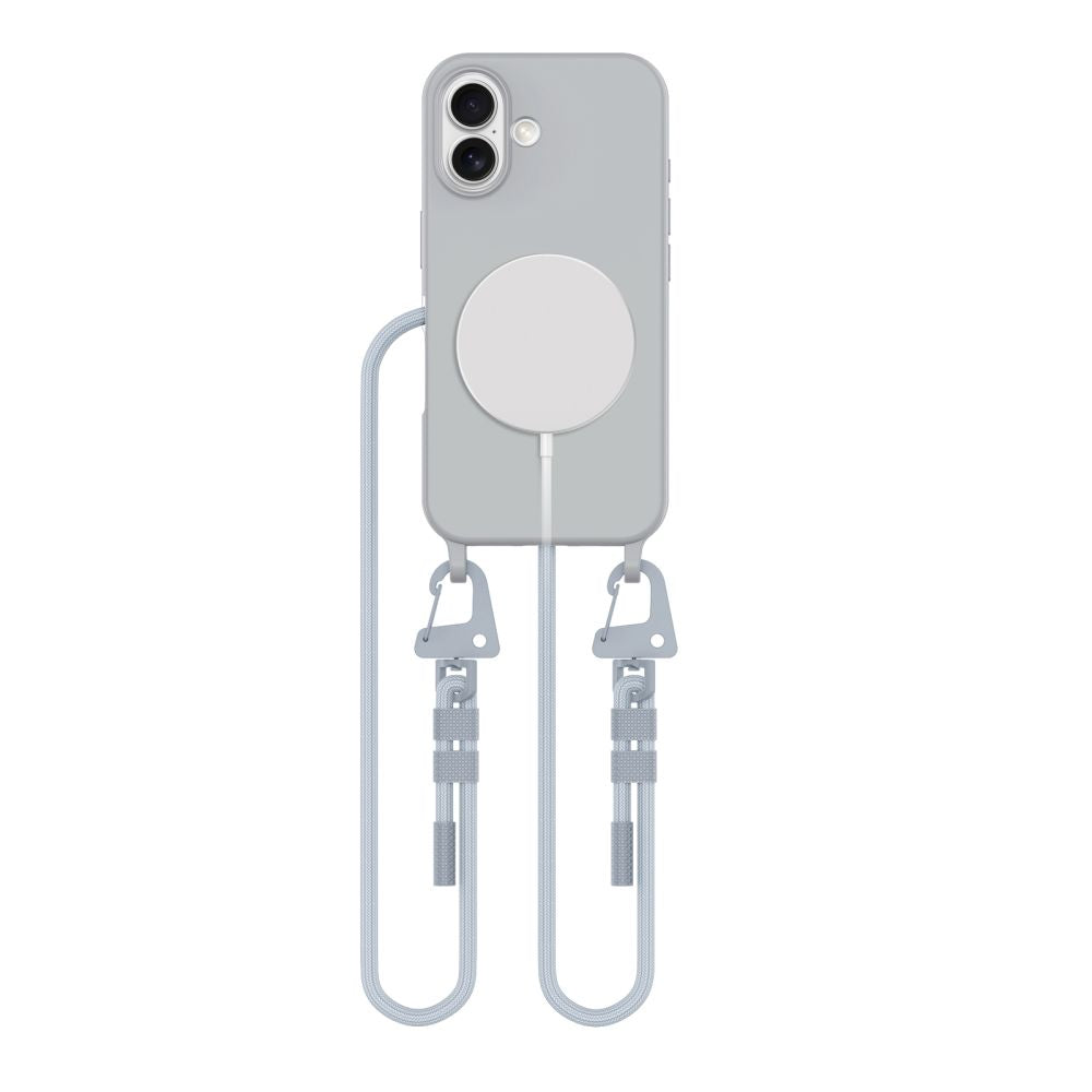 TECH-PROTECT MAGNECKLACE MAGSAFE IPHONE 16 CRAYON GREY HÜLLE