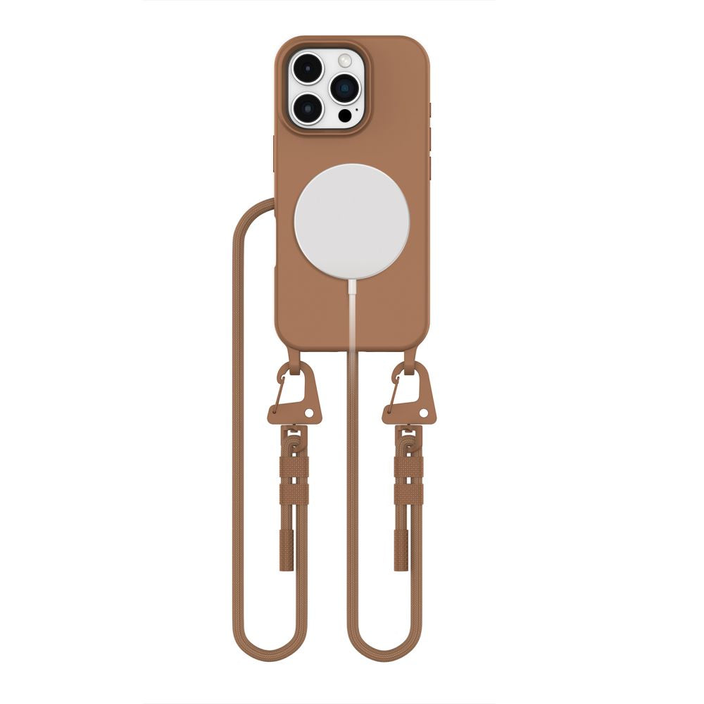 TECH-PROTECT MAGNECKLACE MAGSAFE IPHONE 16 PRO SCHOKOLADENBRAUN