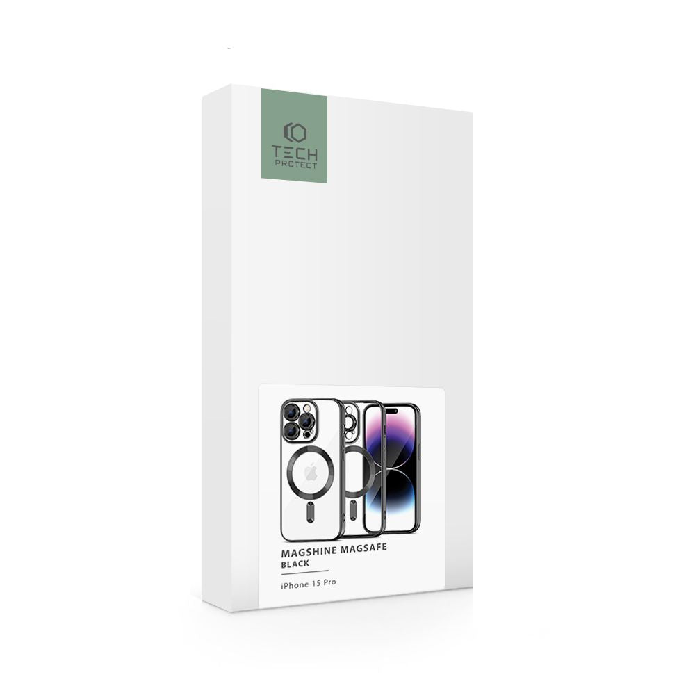 HÜLLE FÜR IPHONE 15 PRO MAGSAFE HEYCASE MAGSHINE SCHWARZ