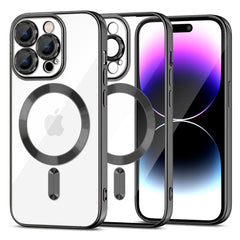 HÜLLE FÜR IPHONE 15 PRO MAGSAFE HEYCASE MAGSHINE SCHWARZ