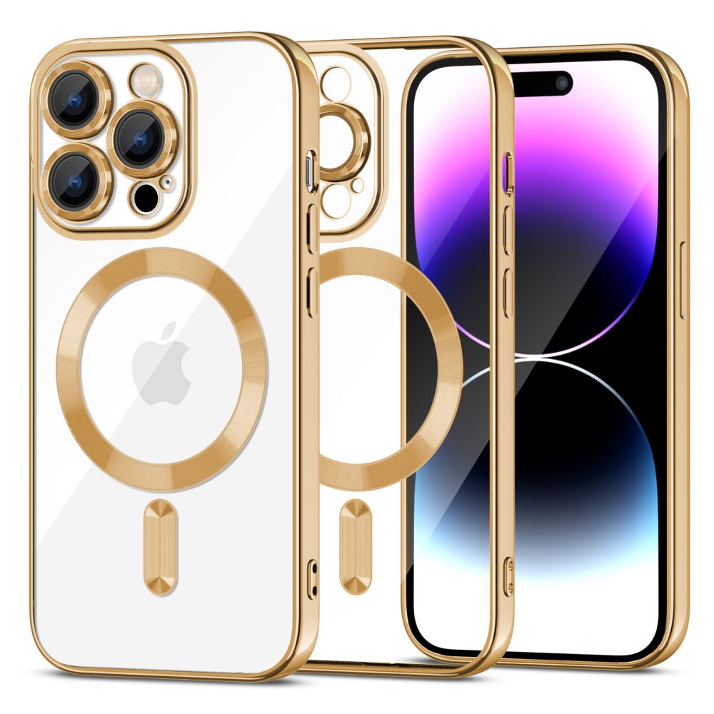 HÜLLE FÜR IPHONE 15 PRO MAGSAFE HEYCASE MAGSHINE PRO GOLD