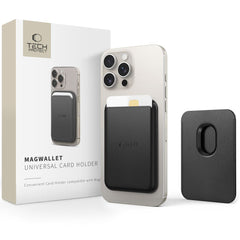 TECH-PROTECT MAGWALLET MAGSAFE UNIVERSAL MAGNETISCHER KARTENHALTER SCHWARZ