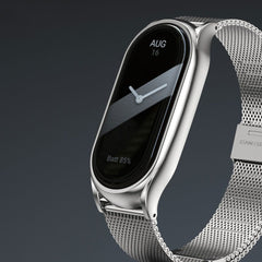 REMEN FÜR XIAOMI MI BAND 8 / 9 / NFC DOOP MILANESER SCHLEIFE SILBER