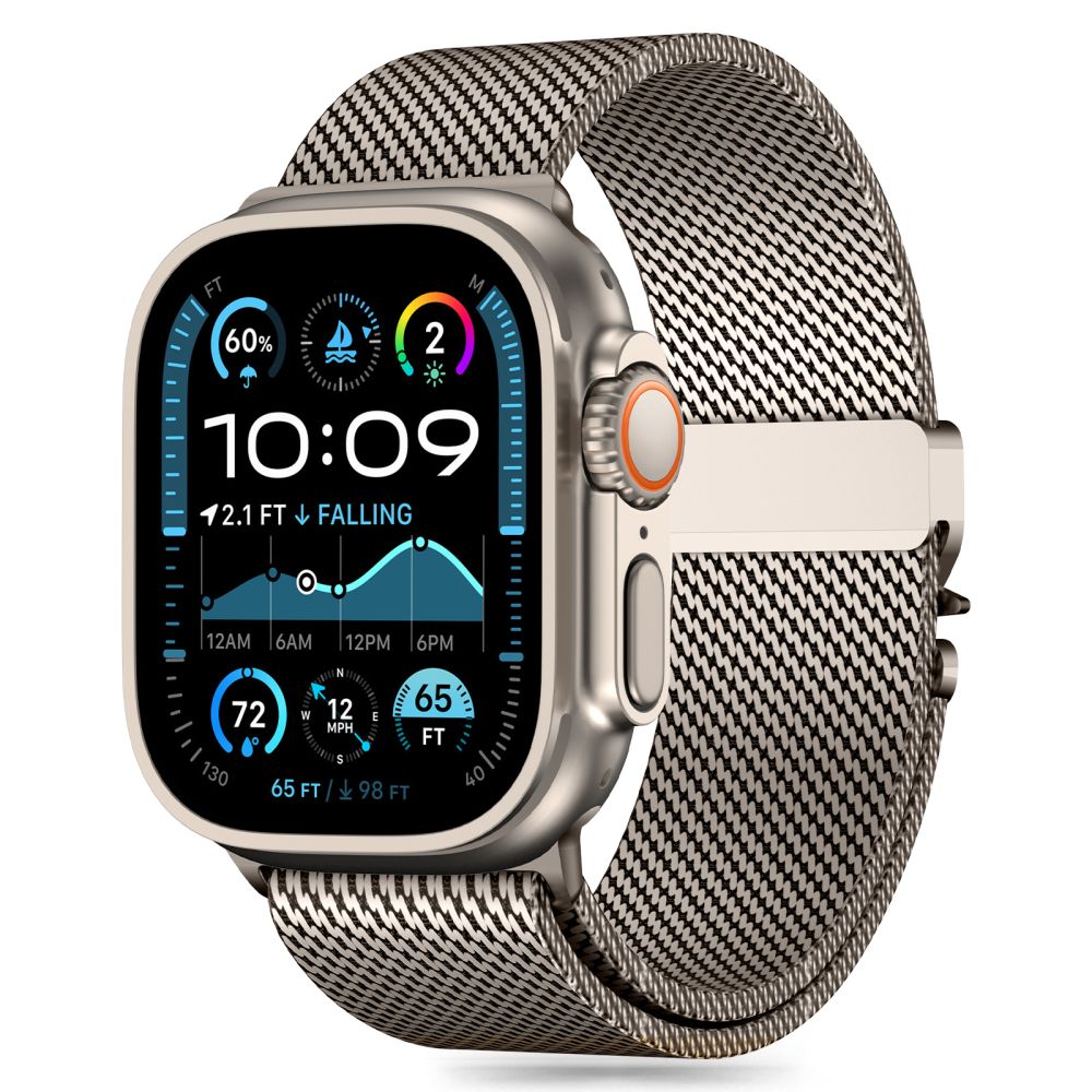 TECH-PROTECT MILANO ARMBAND FÜR APPLE WATCH 6 / 7 / 8 / 9 / 10 / SE / ULTRA 1 / 2 (44 / 45 / 46 / 49 MM) TITAN