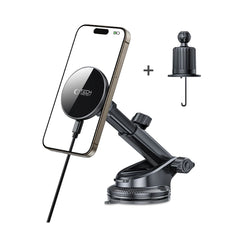 TECH-PROTECT MM15W-V10 MAGNETISCHER MAGSAFE ARMATUREN- UND BELÜFTUNGSAUTOHALTER WIRELESS CHARGER 15W SCHWARZ