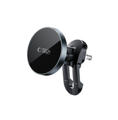 HANDYHALTERUNG FÜR DAS AUTO MIT DRAHTLOSEM LADEN TECH-PROTECT MM15W-V5 MAGNETISCHER MAGSAFE STABILER BELÜFTUNG AUTOHALTER DRAHTLOSER LADEN 15W SCHWARZ/SCHWARZ