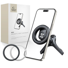 TELEFONHALTER FÜR DAS AUTO TECH-PROTECT N53 MAGNETIC MAGSAFE STABILER BELÜFTUNGSAUTOHALTER SCHWARZ