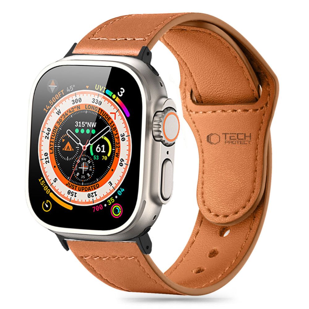 REMEN FÜR DOOP NATURALFIT APPLE WATCH 6 / 7 / 8 / 9 / 10 / SE / ULTRA 1 / 2 (44 / 45 / 46 / 49 MM) BRAUN