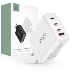 NETZLADEGERÄT FÜR HANDY UND TABLET TECH-PROTECT NC100W-GAN 4-PORT NETZLADEGERÄT PD100W/QC3.0 WEISS