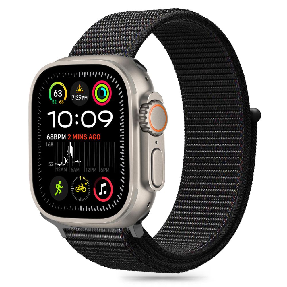 TECH-PROTECT NYLON APPLE WATCH 6 / 7 / 8 / 9 / 10 / SE (40 / 41 / 42 MM) SCHWARZ