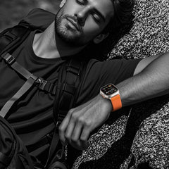 TECH-PROTECT NYLON SCHLIESSER APPLE WATCH 6 / 7 / 8 / 9 / 10 / SE / ULTRA 1 / 2 (44 / 45 / 46 / 49 MM) ORANGE