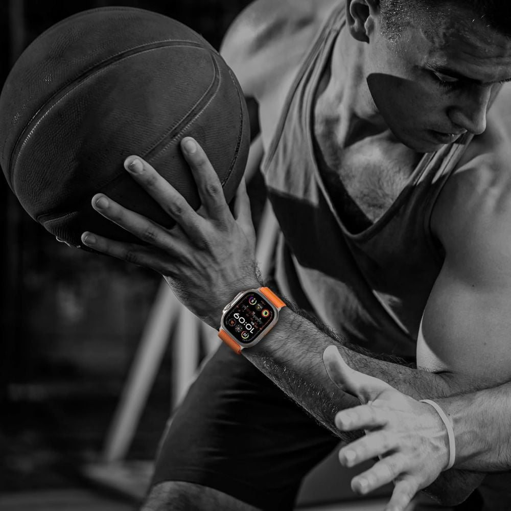 TECH-PROTECT NYLON SCHLIESSER APPLE WATCH 6 / 7 / 8 / 9 / 10 / SE / ULTRA 1 / 2 (44 / 45 / 46 / 49 MM) ORANGE