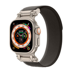 TECH-PROTECT NYLON DELTA ARMBAND FÜR APPLE WATCH 4 / 5 / 6 / 7 / 8 / 9 / SE / ULTRA 1 / 2 (42 / 44 / 45 / 49 MM) SCHWARZ/ORANGE