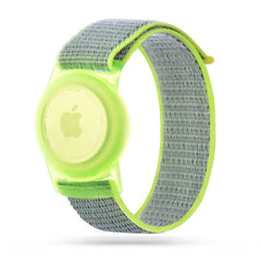 HEBEBAND NYLON FÜR KINDER APPLE AIRTAG LIMETTE