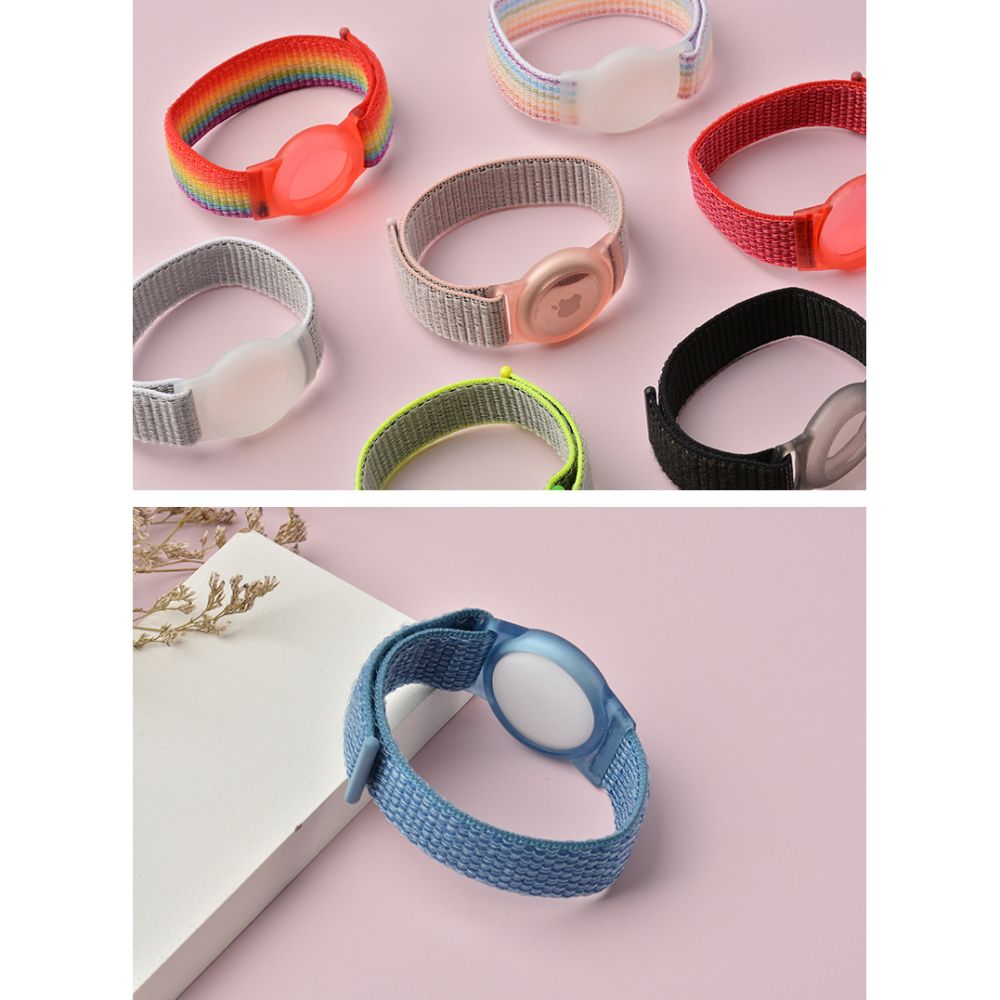 HEBEBAND NYLON FÜR KINDER APPLE AIRTAG ROSA