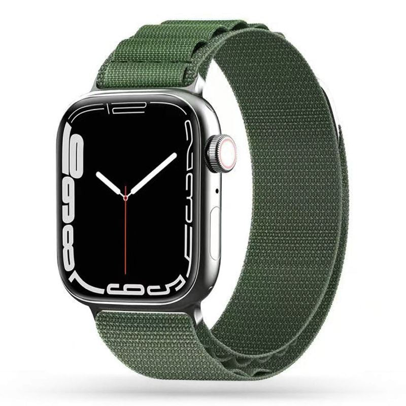 REMEN DOOP ALPINE EVEREST APPLE WATCH 6 / 7 / 8 / 9 / 10 / SE / ULTRA 1 / 2 (44 / 45 / 46 / 49 MM) MILITÄRGRÜN