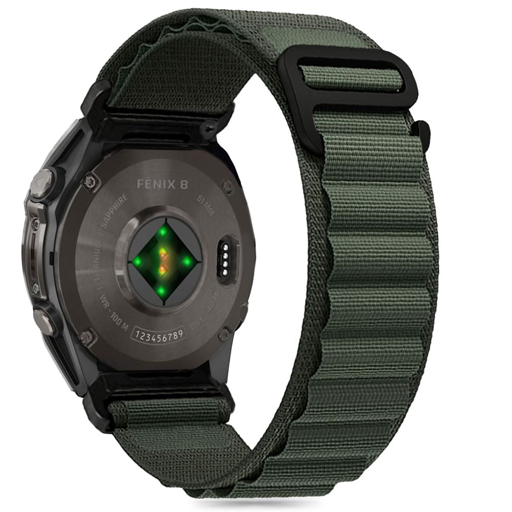 TECH-PROTECT NYLON ARMBAND FÜR GARMIN FENIX 5X / 5X PLUS / 6X / 6X PRO / 7X / 8 (51 MM) OLIVGRÜN