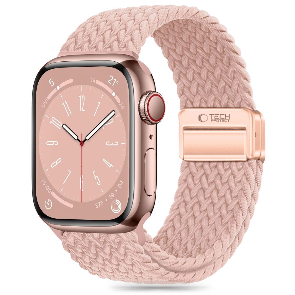 REMEN FÜR DOOP NYLONMAG APPLE WATCH 6 / 7 / 8 / 9 / 10 / SE / ULTRA 1 / 2 (44 / 45 / 46 / 49 MM) STAUBIGE ROSE