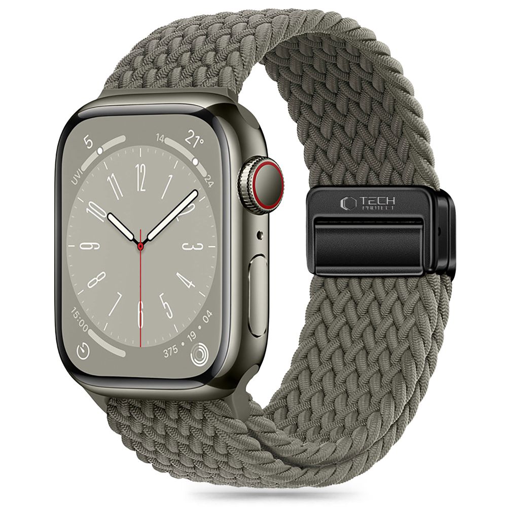 REMEN FÜR DOOP NYLONMAG APPLE WATCH 6 / 7 / 8 / 9 / 10 / SE / ULTRA 1 / 2 (44 / 45 / 46 / 49 MM) OLIVENGRAU