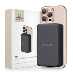 TECH-PROTECT PB12 LIFEMAG MAGSAFE POWERBANK 20000MAH SCHWARZ