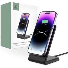 DRAHTLOSES LADGERÄT TECH-PROTECT QI15W-A23 MAGNETISCHER MAGSAFE WIRELESS CHARGER SCHWARZ