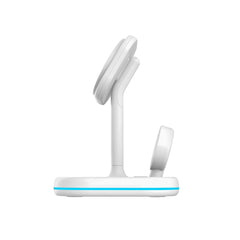DRAHTLOSES LADEN 3IN1 QI15W-A27 MAGNETISCHER MAGSAFE WIRELESS CHARGER WEISS
