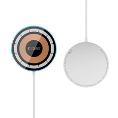DRAHTLOSES LADGERÄT TECH-PROTECT QI15W-A30 MAGNETISCHER MAGSAFE WIRELESS CHARGER SILBER