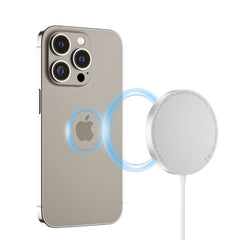 DRAHTLOSES LADGERÄT TECH-PROTECT QI15W-A30 MAGNETISCHER MAGSAFE WIRELESS CHARGER SILBER