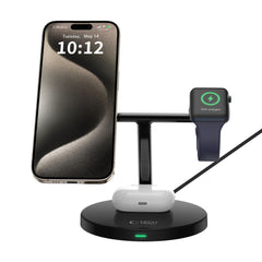 TECH-PROTECT QI15W-A35 3IN1 MAGNETISCHER MAGSAFE WIRELESS LADEGERÄT SCHWARZ