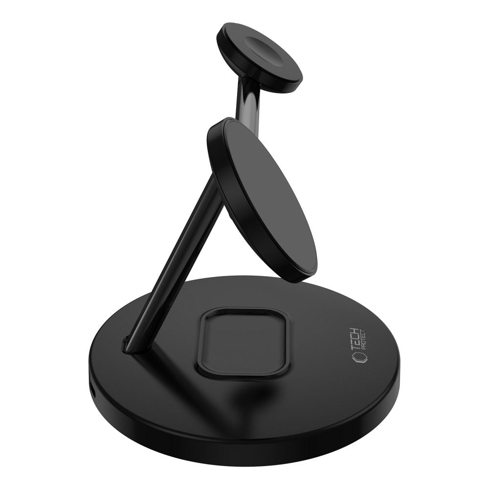 TECH-PROTECT QI15W-A35 3IN1 MAGNETISCHER MAGSAFE WIRELESS LADEGERÄT SCHWARZ
