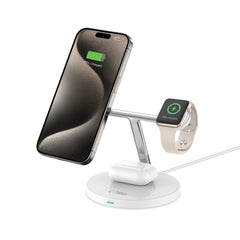 TECH-PROTECT QI15W-A35 3IN1 MAGNETISCHER MAGSAFE WIRELESS LADEGERÄT WEISS