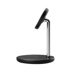 LADENSTATION TECH-PROTECT QI15W-A39 2IN1 MAGNETISCHER MAGSAFE WIRELESS CHARGER SCHWARZ