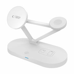 LADENDE STATION TECH-PROTECT QI15W-A41 3IN1 MAGNETISCHER MAGSAFE WIRELESS CHARGER WEISS