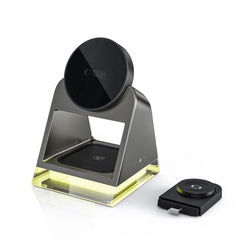 LADENSTATION TECH-PROTECT QI15W-A43 3IN1 MAGNETISCHER MAGSAFE WIRELESS CHARGER SCHWARZ
