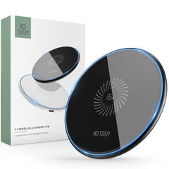 DRAHTLOSES LADEN TECH-PROTECT QI15W-C1 WIRELESS CHARGER 15W SCHWARZ