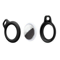 VERPACKUNG TECH-PROTECT ROUGH KETTE 2-PAKET APFEL AIRTAG SCHWARZ